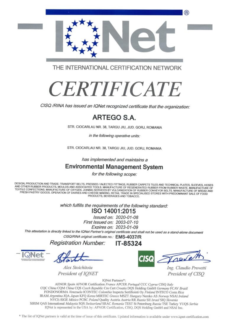 ARTEGO 900114001OHSAS CERTIFICATES IQNET page 2