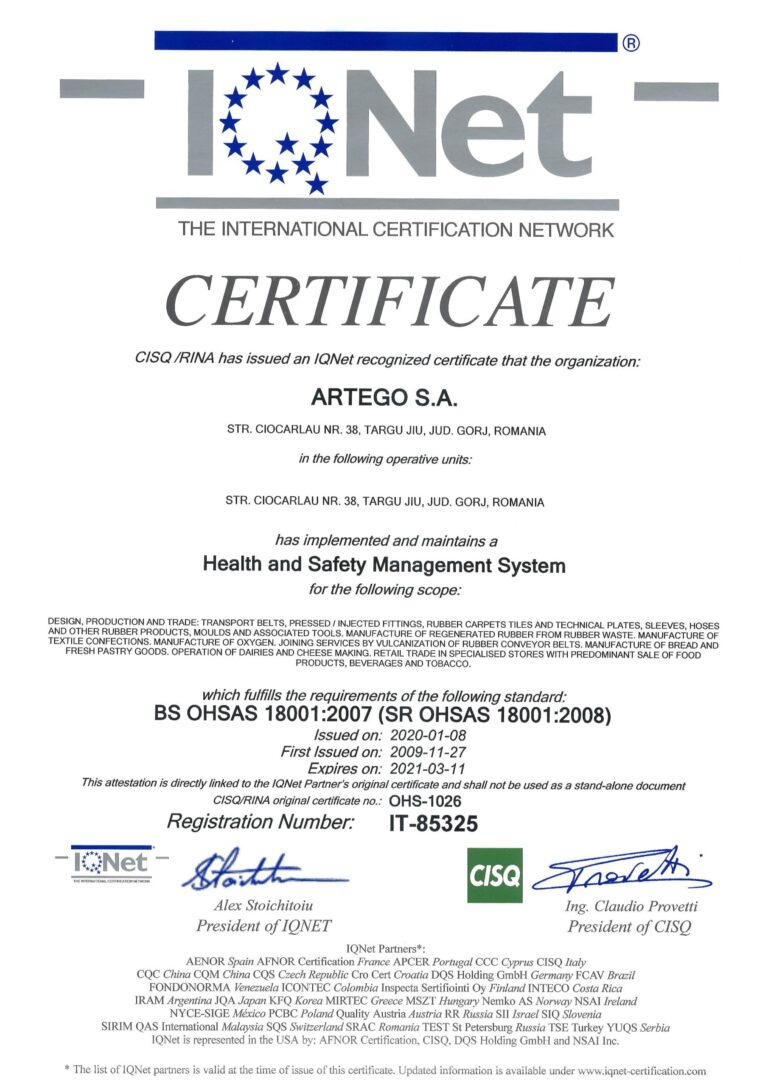 ARTEGO 900114001OHSAS CERTIFICATES IQNET page 3